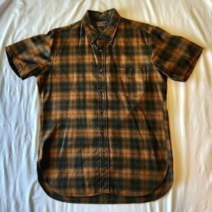 Pendleton 100% Wool Short Sleeve Button-Up Shirt - Men's Size Large